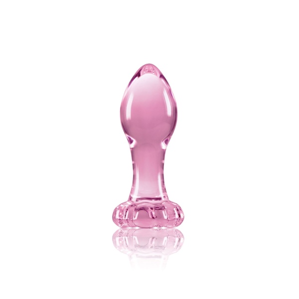 Crystal Flower Glass Pink