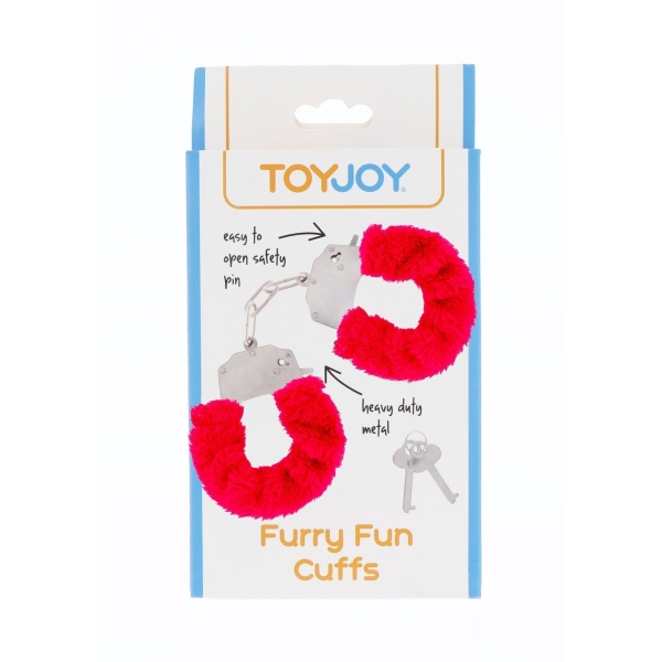 Manette Peluche Furry Fun Red