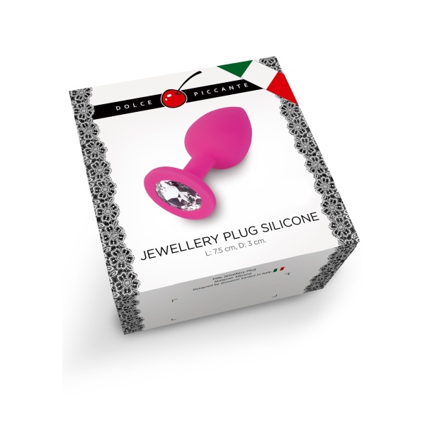 Plug Anale Small in Silicone con Cristallo